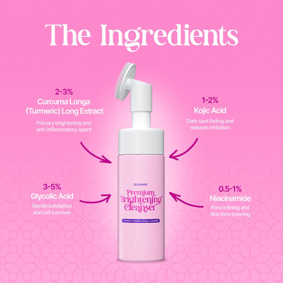 Gleamr Turmeric Foaming Facial Cleanser